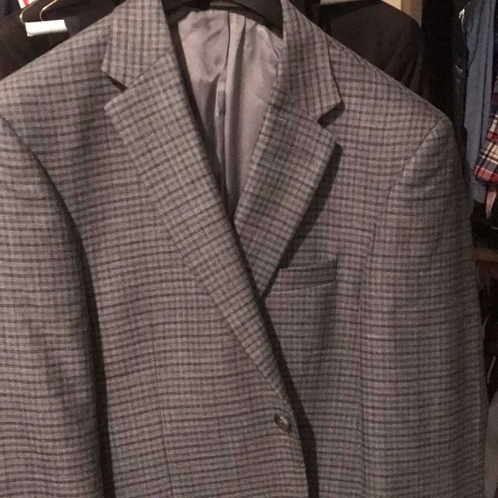 41R Jos A Bank Signature Blue Plaid Sportcoat